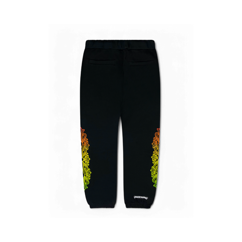 Joggers Gradient Multi Color Logo Black | Chrome Hearts