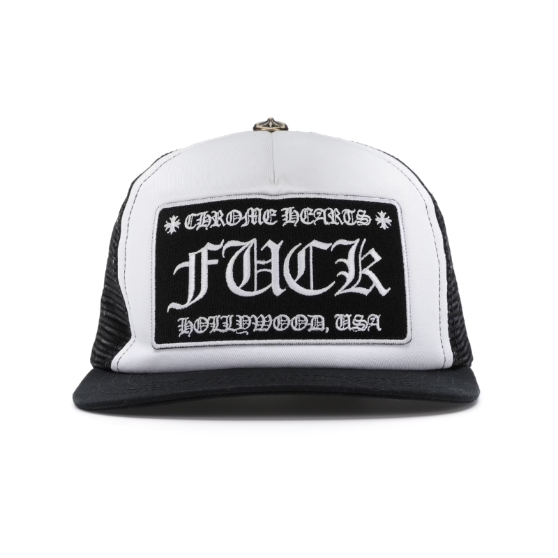 Casquette Chrome Hearts FUCK Hollywood Black/White