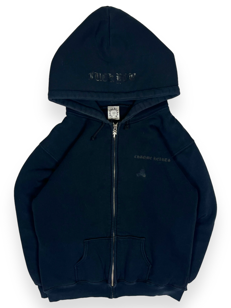 Chrome Hearts Navy Cross Logo Thermal Hoodie