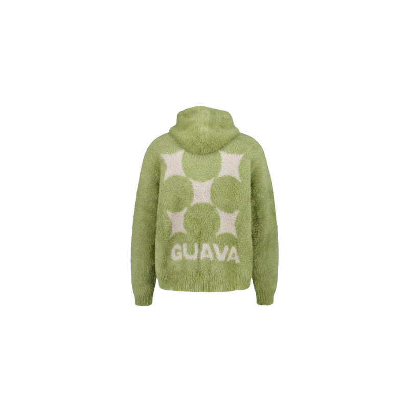 Zip Hoodie Mohair Green | Henny x Maison Guava