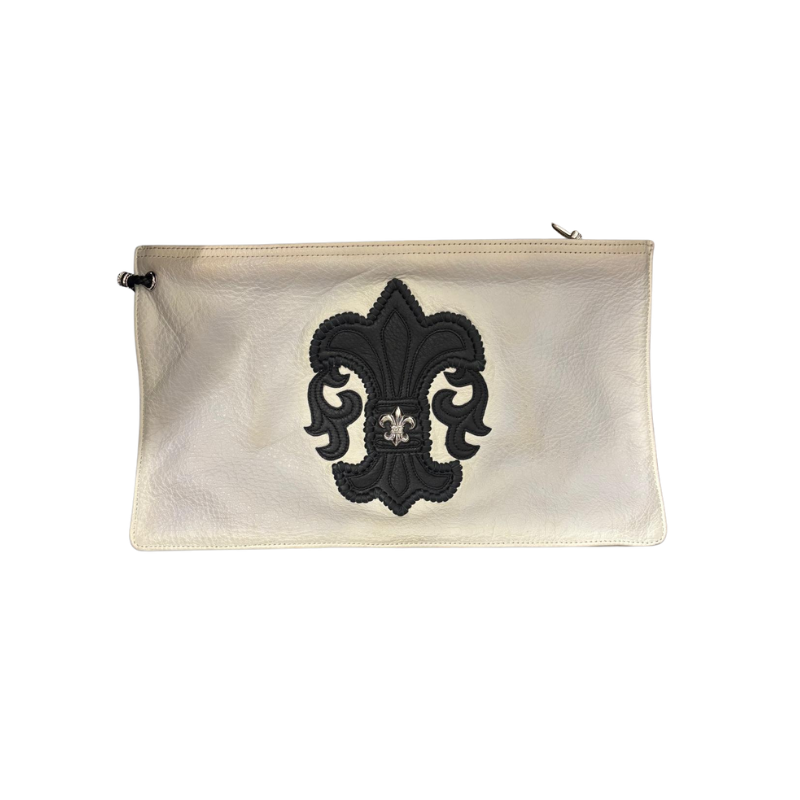 Bag Leather White Fleur De Lys Silver | Chrome Hearts, view 2