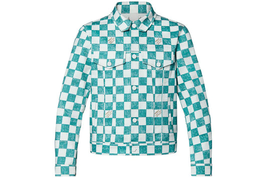 Louis Vuitton Veste Trucker en denim Damier Ocean