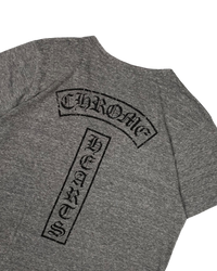 T-shirt Grey V Neck Stars Logo | Chrome Hearts