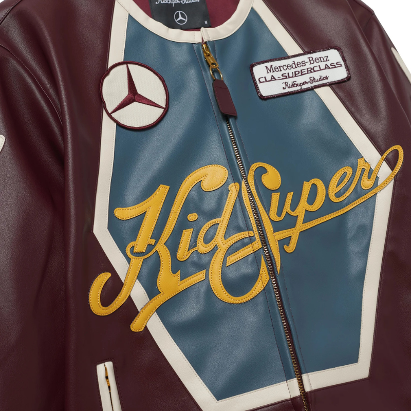 Jacket Racer Burgundy | KidSuper x Mercedes Benz