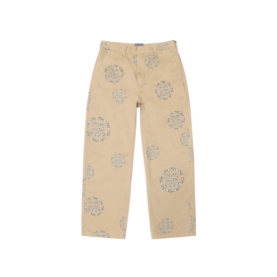Cargo Pants SS Wreath Chino Khaki | Denim Tears x Stussy