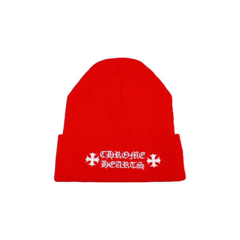 Beanie Red | Chrome Hearts — Hype clothes — view 2