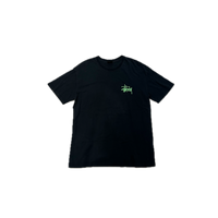 T-shirt Black Green Logo | Stussy