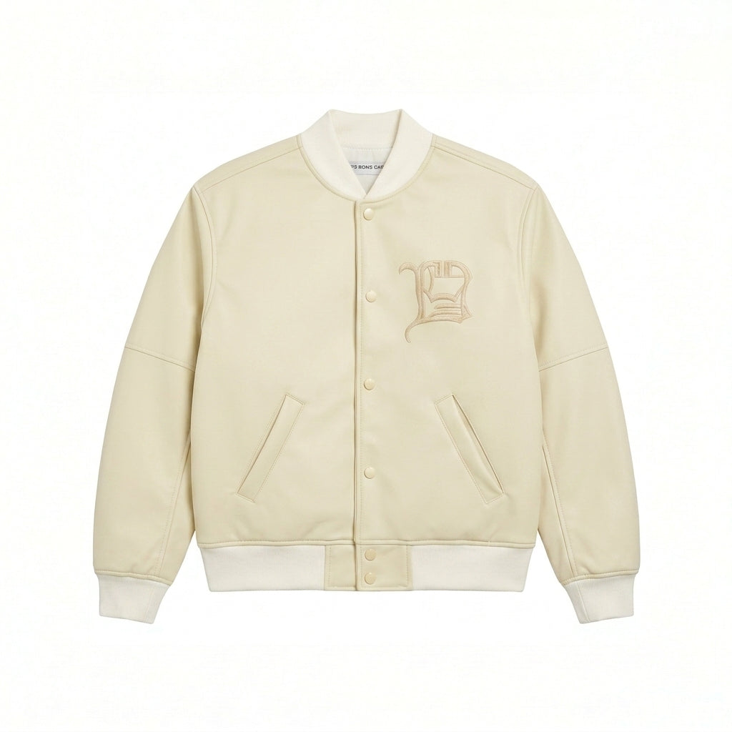 Leather Jacket Cream | Les Bons Gars