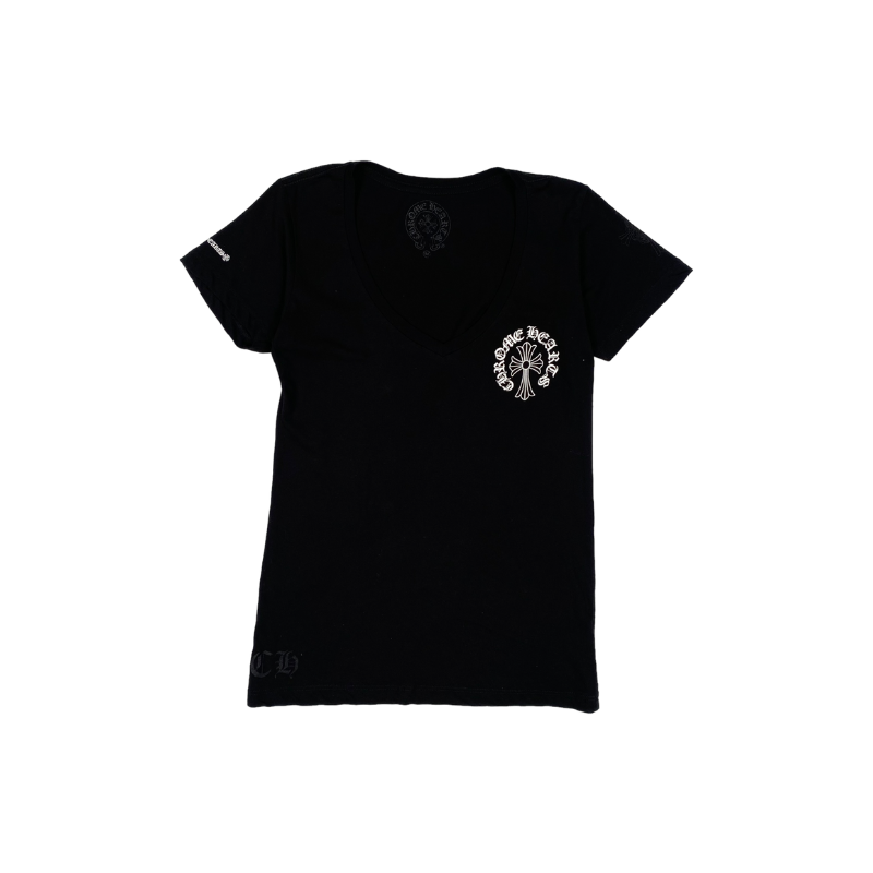 Chrome Hearts Wmns Black Tonal Logo Tee