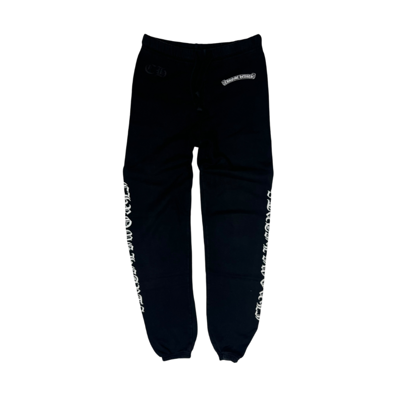 Joggers Black White Old English | Chrome Hearts
