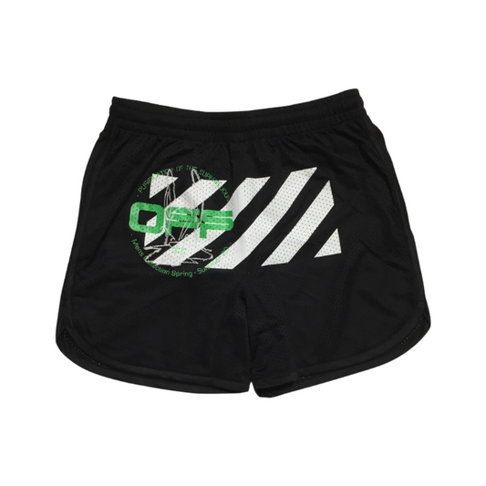 Off-White Harry The Bunny Black Mesh Shorts