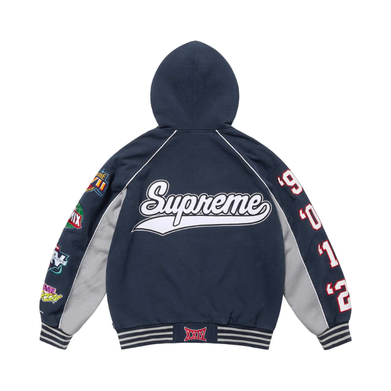 Zip Hoodie Playoffs navy  | Supreme