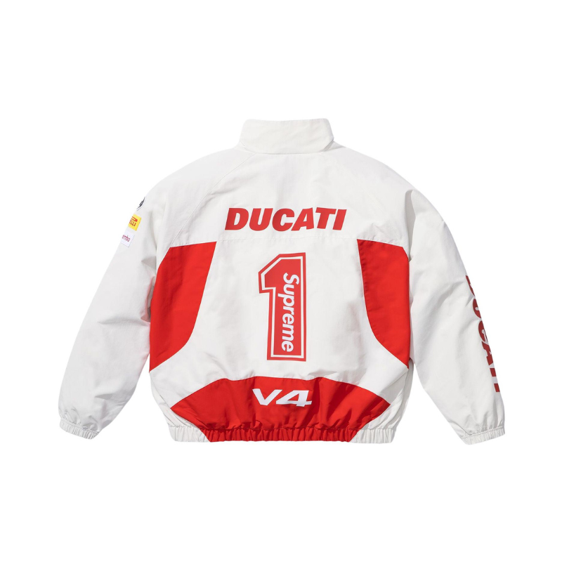 Supreme Ducati Track Jacket White