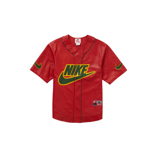 Jersey Baseball leather NIKE x SUPREME Red