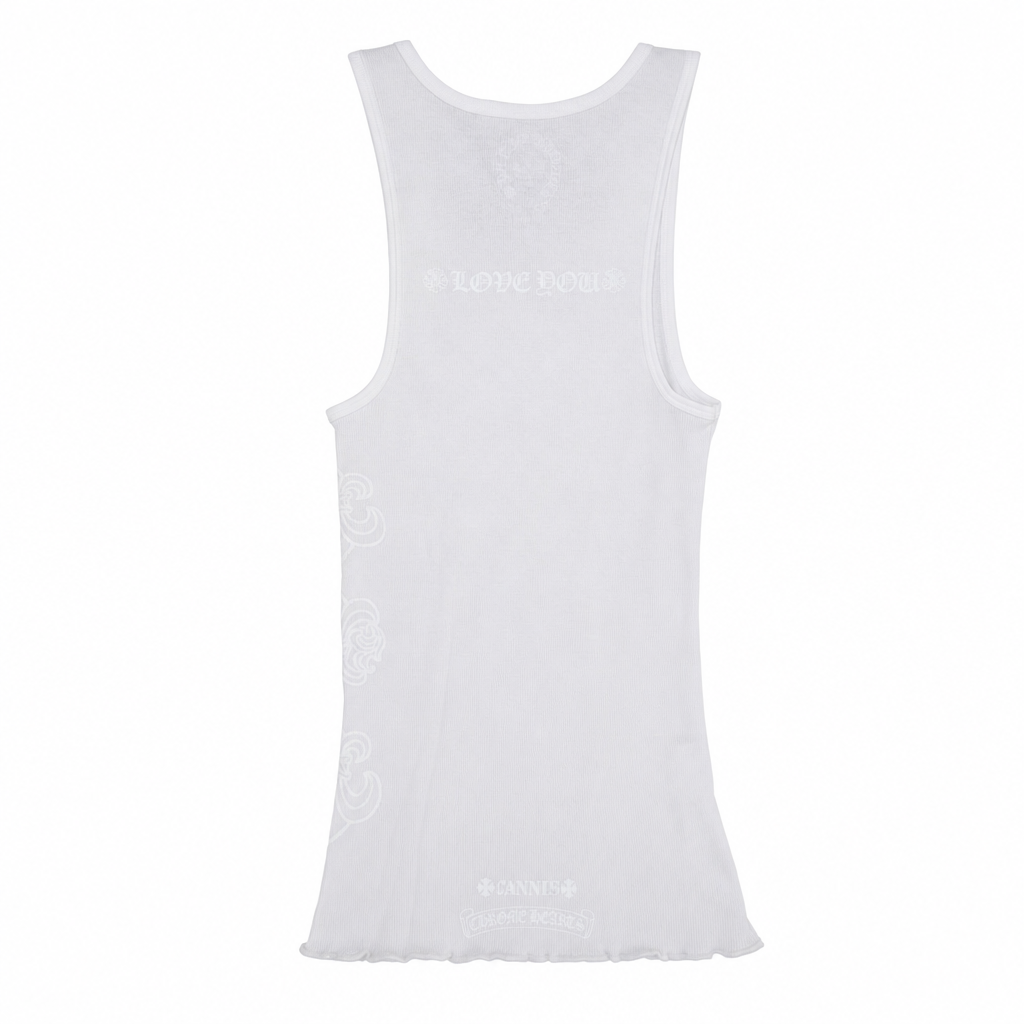Tank Top Exclu Cannes White | Chrome Hearts — Hype clothes — view 4