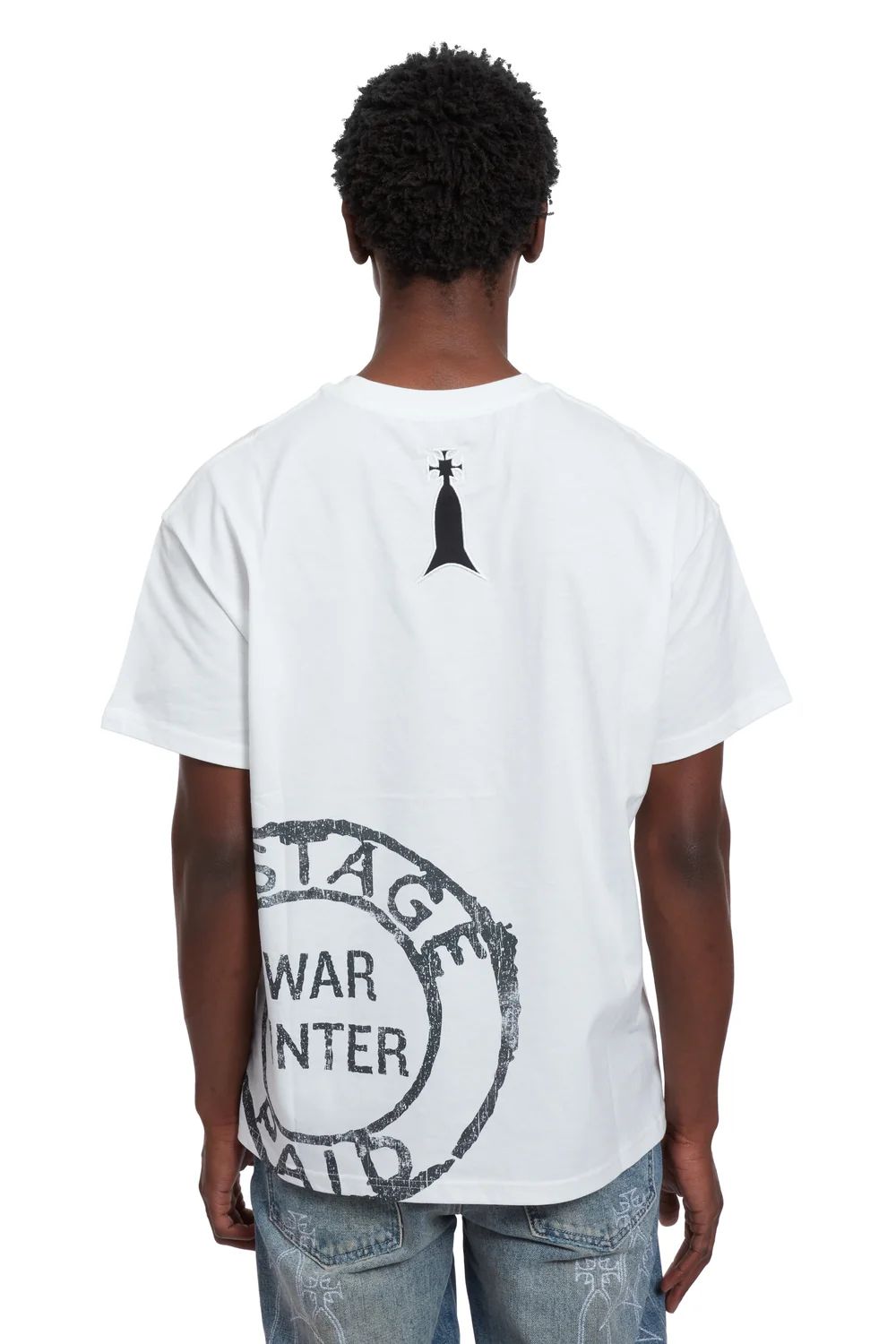 T-shirt White Postal | WhoDecidesWar, Hype clothes, view 3