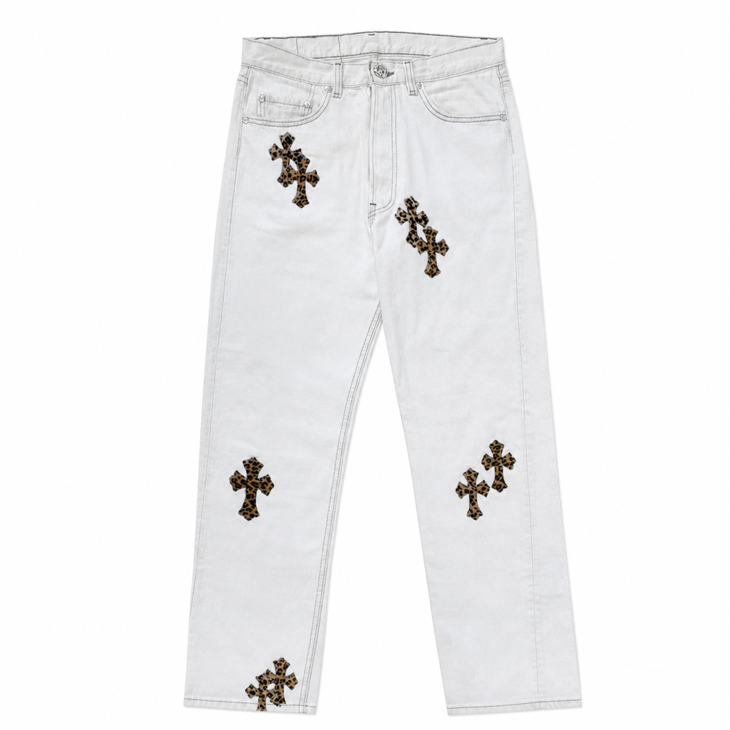 Jeans Levis Patch Leopard | Chrome Hearts, Hype clothes