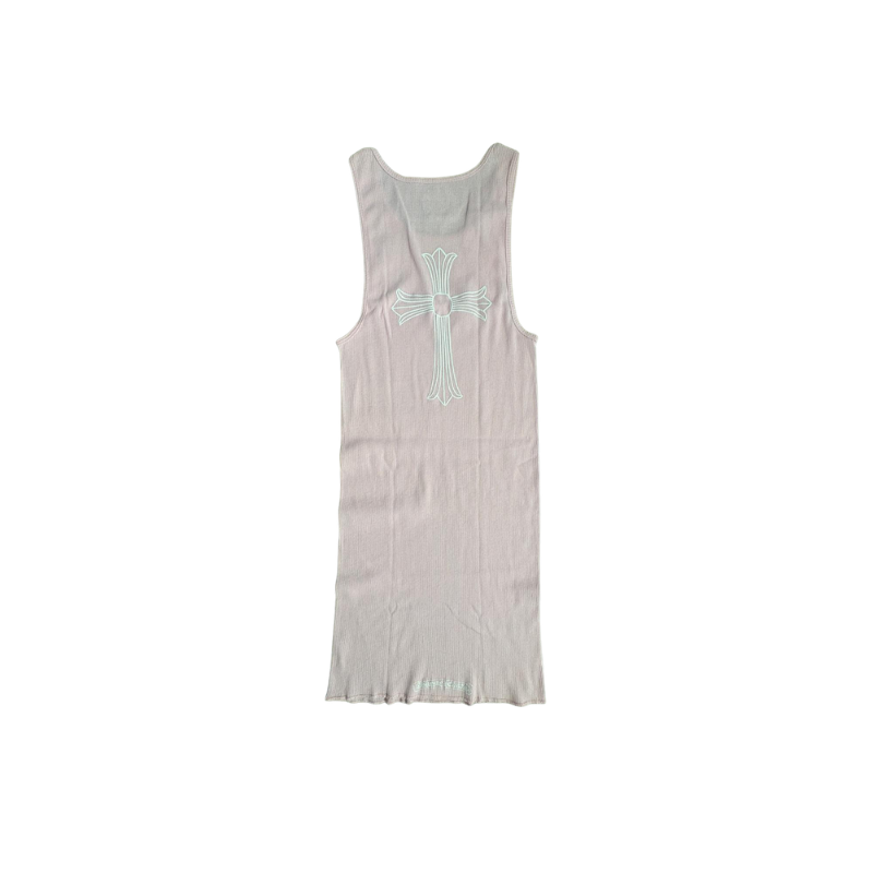 Tank Top T-Bar Cross Pink | Chrome Hearts, view 2