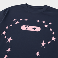 T-shirt Navy/Pink | Année Lumière — view 7
