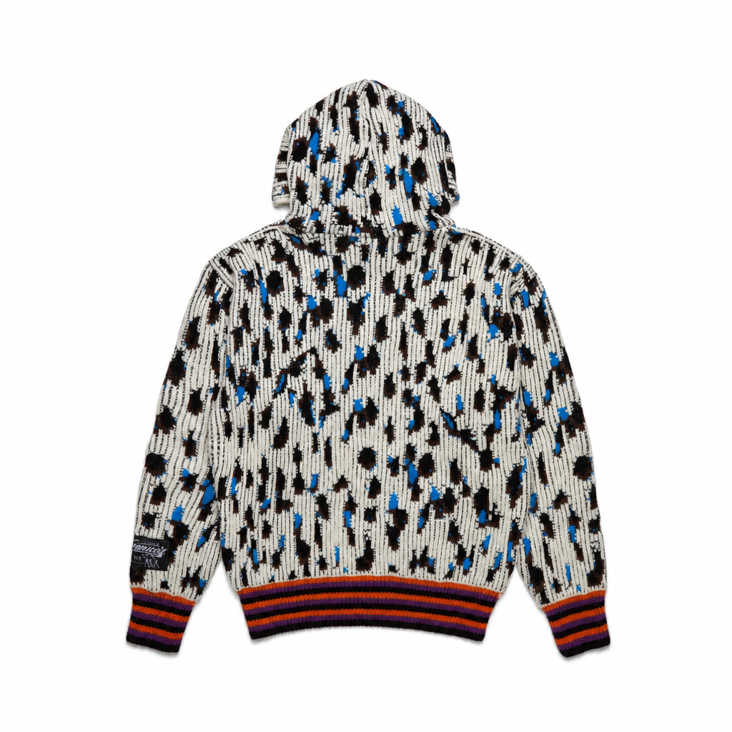 Hoodie Knit Black & Blue | PDF Channel, view 2