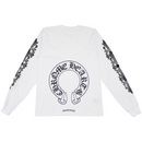 Longsleeve White Floral Horseshoe | Chrome Hearts — Hype clothes — view 4