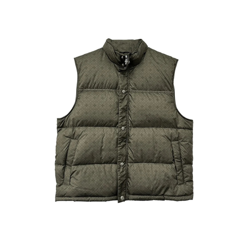 Puffer Olive Monogram Cross Pattern Down  | Chrome Hearts