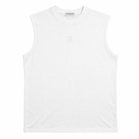 Tank Top Brodé White | Les Bons Gars